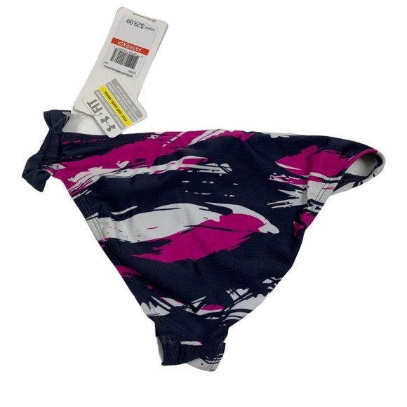 Under Armour XS Swim NWT Bottom Bikini Navy Pink 1 - Picture 2 of 3